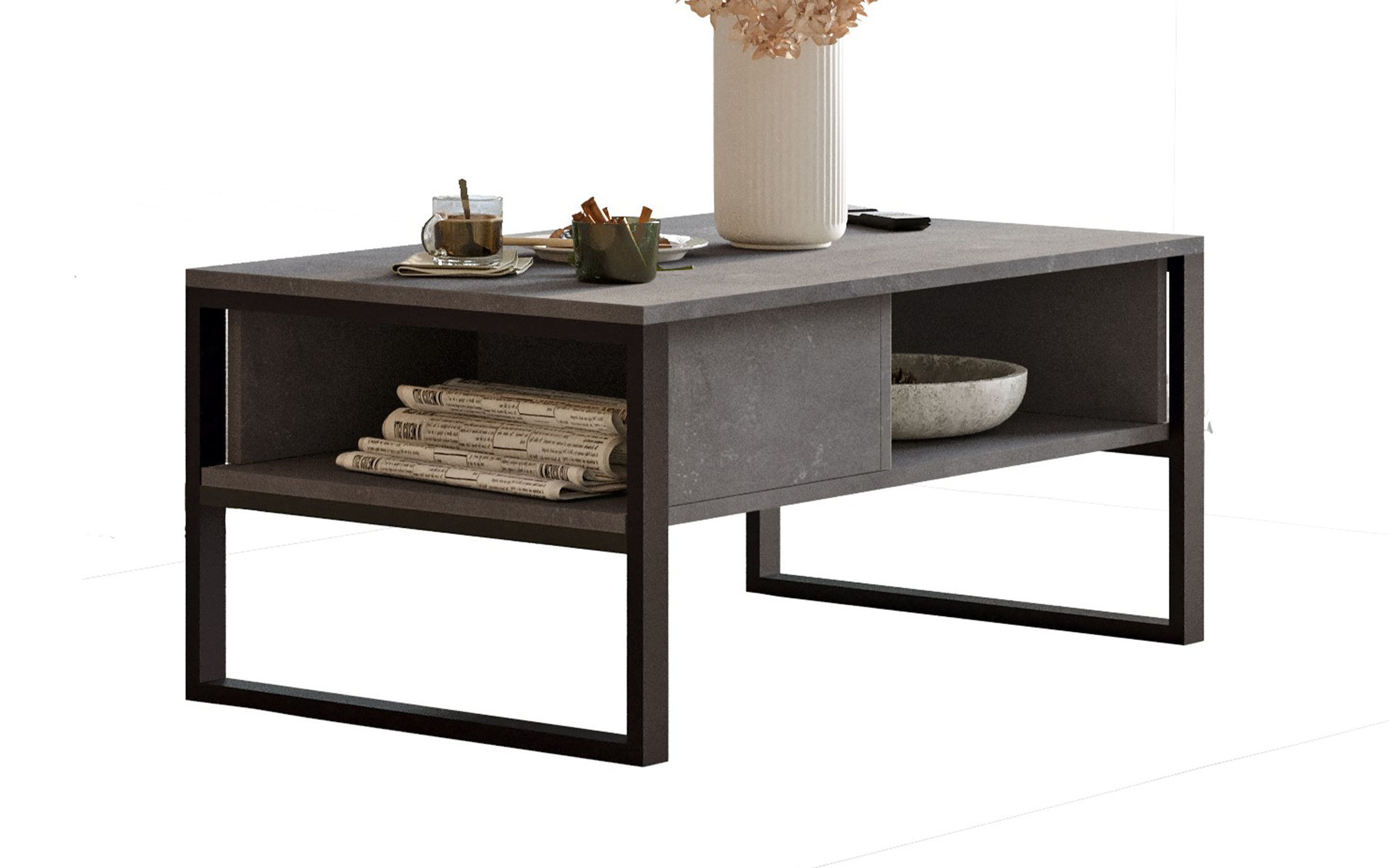 Masuta de cafea Milas, gri  6